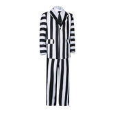 "Beetlejuice The Ghost With The Most Cosplay Costume - Halloween Performance Outfit" - Halloweez